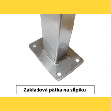 Sloupek GALAXIA 60x40x1,50x2000 s patkou / HNZ