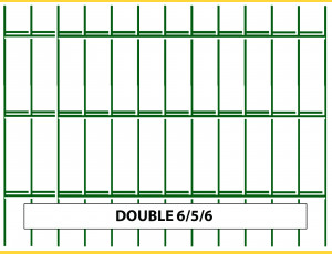 Fence panel DOUBLE 6/5/6 / 1030x2500 / ZN+PVC6005