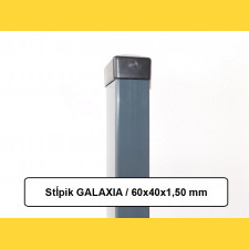 Sloupek GALAXIA 60x40x1,50x2000 s patkou / ZN+PVC7016