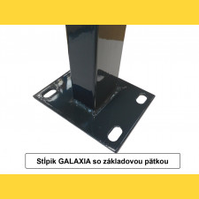 Sloupek GALAXIA 60x40x1,50x2000 s patkou / ZN+PVC7016