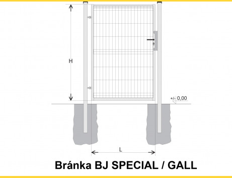 Gate BJ SPECIAL 2000x1000 / GALL / HNZ