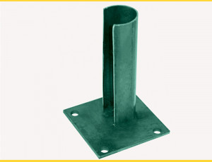 Base plate for post 38mm / ZN+PVC6005