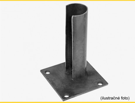 Base plate for post 48mm / ZN+PVC7016