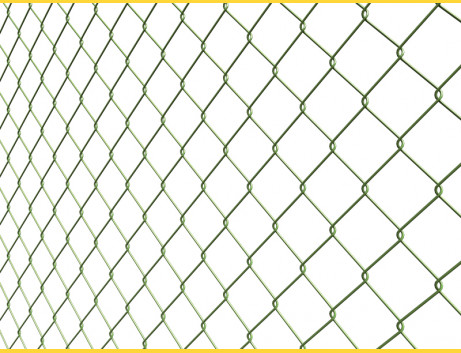 Chain link fence 50/2,50-1,65/160/15m / PVC BND / ZN+PVC6005