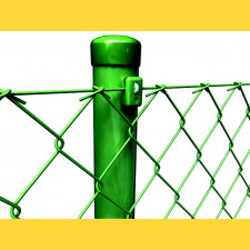 Chain link fence 60/2,50-1,65/100/15m / PVC BND / ZN+PVC6005