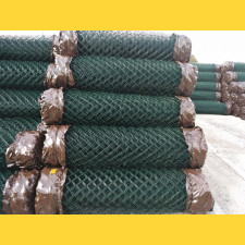 Chain link fence 60/3,50-2,50/160/10m / PVC BND / ZN+PVC6005