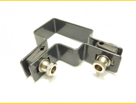 Panel clip for post 60x40mm / 5mm / corner / ZN+PVC7016